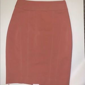 Express blush pink pencil skirt